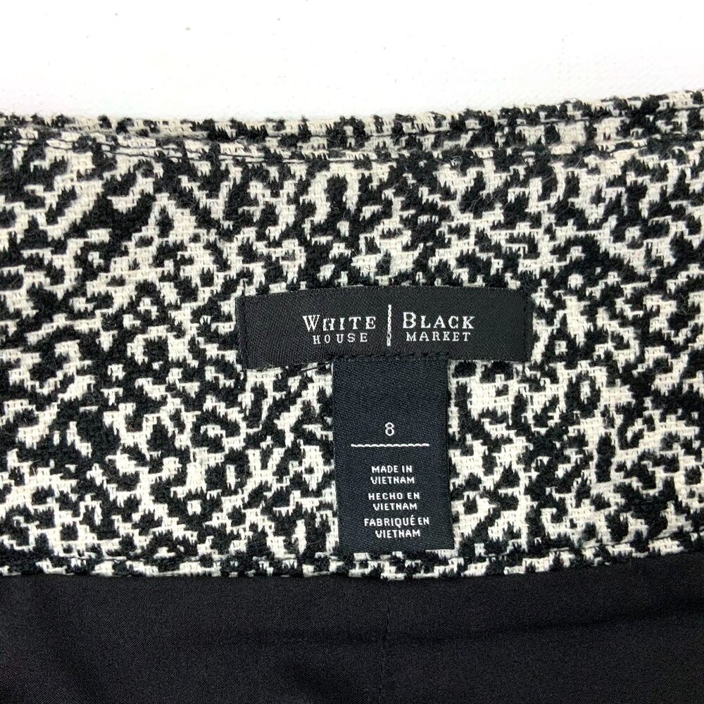 White House Black Market Tweed Pencil Career Office Skirt Size 8 - Picture 4 of 16
